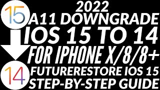 A11 downgrade iOS 15 to 14 Downgrade iPhone X88 with FutureRestore iOS 15  FutureRestore GUI [upl. by Farnham71]