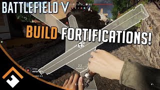 Battlefield V How to Build Fortifications [upl. by Lettie]