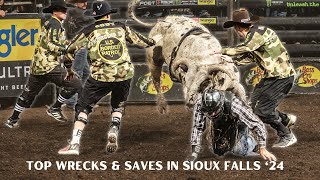 Bull Power Surge Top Wrecks amp Saves in Sioux Falls  Bullfighters to the Rescue [upl. by Rodie43]