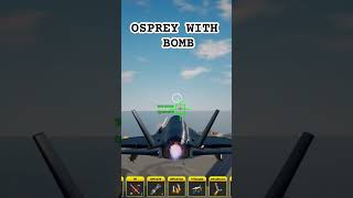 Shooting osprey Down with Bomb f35 wartycoon wartycoonroblox roblox [upl. by Nnylirehs152]