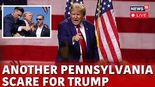 Trump LIVE  Man Subdued With Taser For Storming Press Area At Trumps Pennsylvania Rally  N18G [upl. by Malamut]