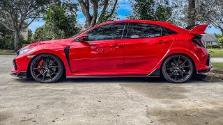 How to install lowering springs in your Honda Civic Type R  RSR lowering Springs [upl. by Adanar128]