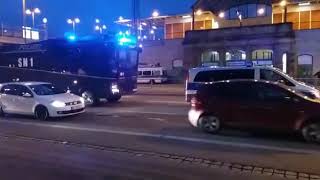 Wasserwerfer Polizei  DynamoAue in Dresden [upl. by Janna299]