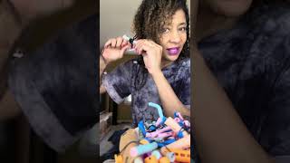 90piece perm rods set for spiral curls in my SL raw virgin Itip hair extensions [upl. by Aileduab]