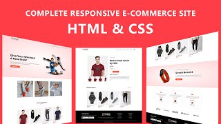 How To Make Ecommerce Website Using HTML And CSS Step By Step  Create eCommerce Website [upl. by Coppins]