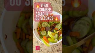 🔥 Viral Cucumber Salad in 60 Seconds 🔥 short [upl. by Nesyaj493]