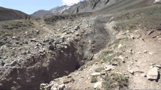 Debris Flow Aconcagua  Argentina 2015 [upl. by Glover]