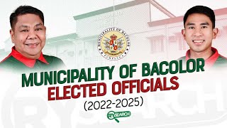 MUNICIPALITY OF BACOLOR PAMPANGA ELECTED OFFICIALS 20222025  RY SEARCH [upl. by Clute]