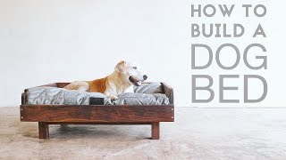 How To Build a Mid Century Modern Dog Bed  Modern Builds  EP 72  DIY [upl. by Latsyek]