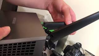 Nighthawk Ac2300 router Unboxing [upl. by Kenimod]