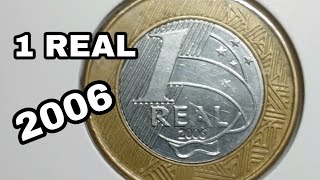 Moeda de 1 Real ano 2006 Valor atualizado pelo catálogo novo de 2018 [upl. by Onitselec488]