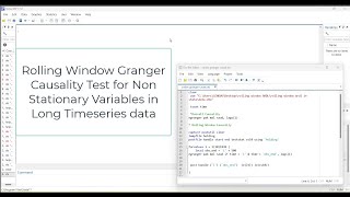 Explained Rolling Window Granger Causality Test for NonStationary  Advanced Time Series Method [upl. by Jecon]