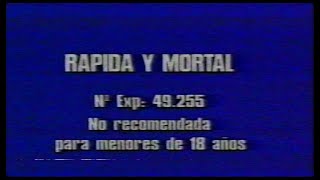 RÁPIDA Y MORTAL THE QUICK AND THE DEAD 1995  Inicio VHS España [upl. by Dibrin]