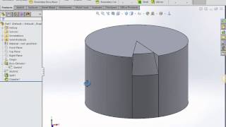 Partial Fillet and Chamfer in SolidWorks [upl. by Adamo875]