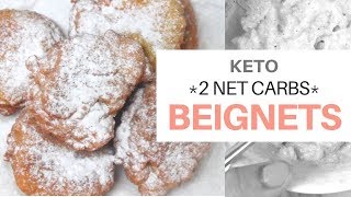 KETO BEIGNETS  Mardi Gras  LOW CARB HIGH FAT  ALMONDFLOURECIPE  COCONUTFLOURRECIPE [upl. by Arvell]