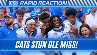 Kentucky SHOCKS 5 Ole Miss on the road  Rapid Reaction LIVE from The Vaught [upl. by Damalis438]