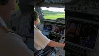 Airbus A350 Takeoff  Cockpit View shorts orts [upl. by Ellimaj]