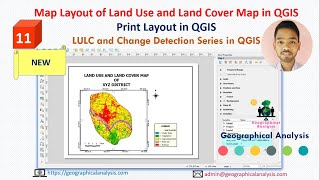 How to Create Map Layout of Land Use and Land Cover Map in QGIS  Print Layout in QGIS [upl. by Ranson]