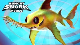 Hungry Shark World  New Baby Sawshark Pet  Logan [upl. by Rombert]