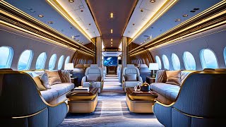 Inside the Most Luxurious Private Jet Interiors of 2024 [upl. by Naejeillib]