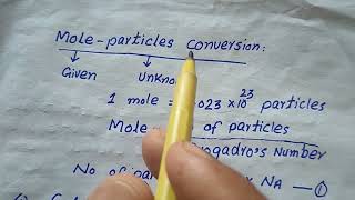 moles particles calculations class 9 chemistry chapter 1 [upl. by Nylehtak]