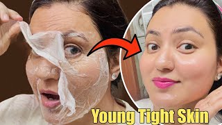 DIY Skin Tightening Challenge  Remove Wrinkles Fine Lines Open Pores Naturally  Loose Skin Gone💕 [upl. by Ennaeilsel794]