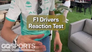 F1 Drivers Test How Quick They React [upl. by Etnoj]