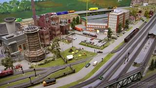 The Biggest Model Railroad Layout in HO Scale with more than 200 Model Trains made by Marklin [upl. by Ellenig848]