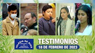 Testimonios 18 de febrero de 2023  Iglesia de Dios Ministerial de Jesucristo Internacional [upl. by Yekcin]