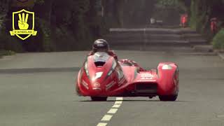 Isle of Man TT  3 Wheeling 2016 Sidecar Race 2 Molyneux amp Sayle No 1 [upl. by Soisatsana]