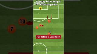 Overlap passing drill Defending and Attacking  FootballSoccer Drills footballdrills soccerdrills [upl. by Ennaj645]