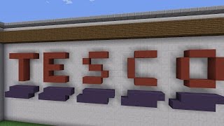 Budowle w Minecraft 012 Projekt Miasto  Sklep TESCO Trailer [upl. by Dorette428]