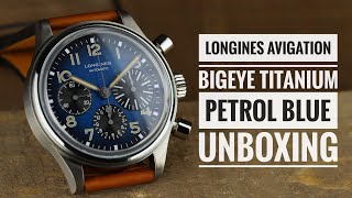 Longines Bigeye Petrol Blue Titanium Unboxing [upl. by Camus]