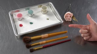 Petal Dust vs Luster Dust vs Edible Glitter for Sugar Flowers  Cake Decorating For Beginners [upl. by Feodore]