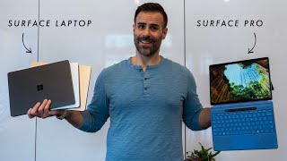 NEW Surface Pro amp Surface Laptop  The MacBook Competition [upl. by Gadmann]