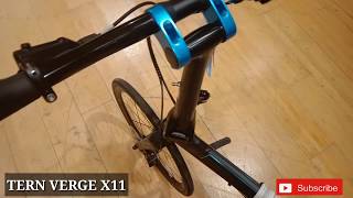 TERN VERGE X11  TERN VERGE X11 FOLDING BIKE [upl. by Ahsinyt]