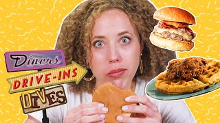 I Ate Like Im on Diners DriveIns and Dives feat Gourmet Gab  Experimental Eats  Food Network [upl. by Utta]