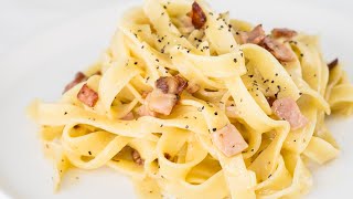 Easy Italian Carbonara Pasta Ready in 20 Mins [upl. by Aihseuqram]