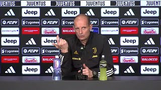 JUVE  UDINESE  Allegri quotVlahovic out Non siamo demotivatiquot Conferenza stampa [upl. by Demmahom946]