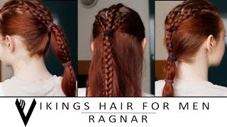 Vikings Hair Tutorial for Men  Ragnar Lothbrok [upl. by Gilcrest]