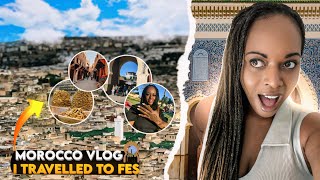 My FIRST TIME in MOROCCO Fes Travel Vlog 🇲🇦🖤 morocco travel [upl. by Normi]