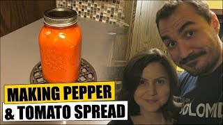 Making Pepper amp Tomato Spread [upl. by Bivins]