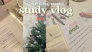 study vlog 🔗 life of a high school student lots of studying [upl. by Wohlert]