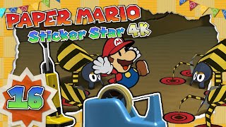 PAPER MARIO STICKER STAR 📖 16 World 37 Trippeltraphöhlen amp World 38 Ästelpfad [upl. by Gussie]