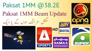 Paksat 1MM 382E Settlite DetailBeam amp Signal Update in PakistanAll Channels on 4 Feet Dish [upl. by Sy]