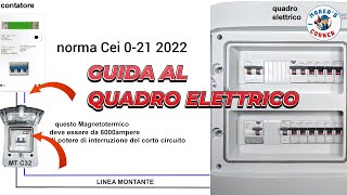 QUADRO ELETTRICO ABITAZIONE N°2 IMPIANTO ELETTRICO GUIDA [upl. by Maryn782]