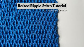 Crochet alpine stitch tutorial I Kenikse Crochet [upl. by Airdnala]