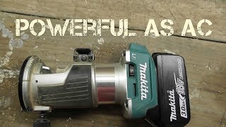 Makita 18v Router  Makita Cordless Trim Router FULL REVIEW Makita XTR01Z [upl. by Stephenie425]