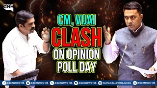 CM VIJAI CLASH ON OPINION POLL DAY [upl. by Bor]