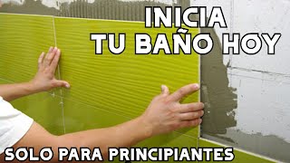 COMO colocar cerámica EN UN BAÑO👉 APRENDE HOY [upl. by Pliske]